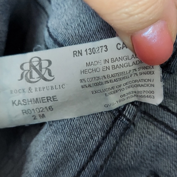 SIZE 2 R&R Kashmere Jeans Mid-rise Skinny Leg - Picture 10 of 15